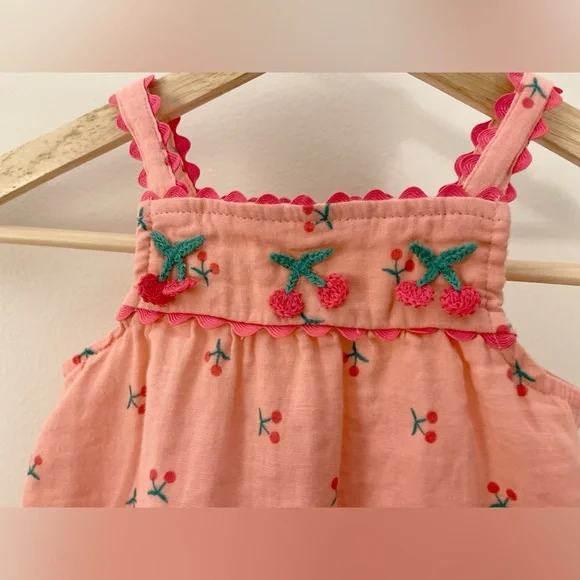 btween Pink top with Cherry Embroidery - Picture 3 of 5